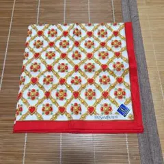 イヴサンローラン YSL ハンカチ ハート レッド