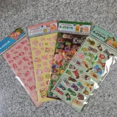 こびとづかん ぷっくりシール４枚(種類)セット