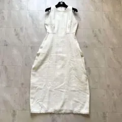 美品♡アニュアンス ツイードコクーンワンピース ノースリーブ マキシ丈 S