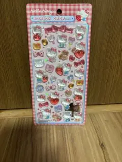 正規品　ハローキティ赤　 ボンボンドロップシールサンリオ第二弾
