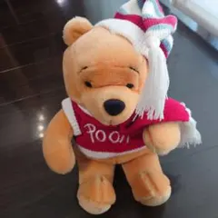 【激レア】くまのプーさん ぬいぐるみ サンタクロース ウォルトディズニー