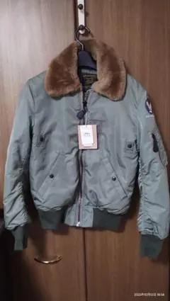 試着のみ】HOUSTON B-15D フライトジャケット セージ