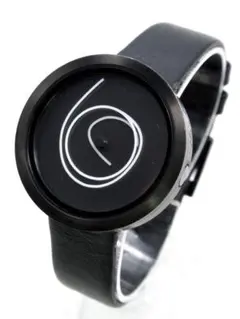 良品 NAVA Design ナバ デザイン 腕時計 Ora Unica 黒 NAVA DESIGN ORA UNICA 36mm Black Wristwatch from Japan Rare