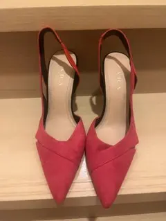 ZARA パンプス　ピンク スリングバック ハイヒール