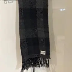 ARMANI COLLEZIONI チェック柄マフラー グレー系