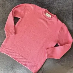 LOGUE ピンク ニットセーターＭ