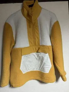 H&M フリースジャケット イエロー XS