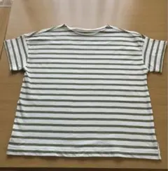 無印良品太番手ボーダーTシャツのサムネイル