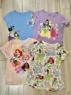 ディズニープリンセス Tシャツ 4枚セット
