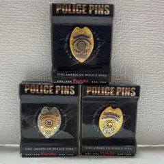American Police ピンバッチ ３個セット 平成レトロのサムネイル