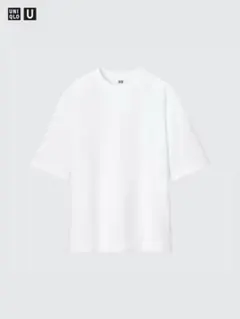 UNIQLO U エアリズムコットンオーバーサイズTシャツ/5分袖