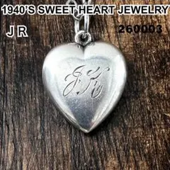 スウィートハートジュエリー JR イニシャル シルバー ヴィンテージ ネックレス