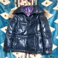 y2k 00s old gap ファー ダウン ベスト 短丈 パープル - メルカリ