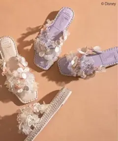 ランダ　ラプンツェル　コラボ　サンダル　Mサイズ　ベージュ