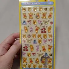 ボンボンドロップシール　ミニ　くまのプーさん　ディズニー　☆☆☆
