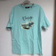 XLARGE ミントグリーン Tシャツ 車プリント