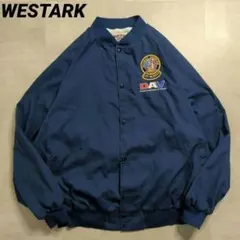 90sUSA製コーチジャケットXXLネイビーDAV企業刺繍ロゴビッグサイズ