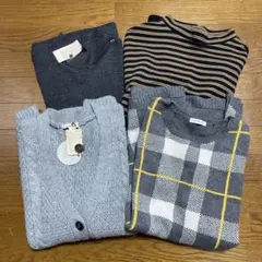 まとめ売りレディース4点セット　カーディガン セーター　カットソー　Ｍサイズ
