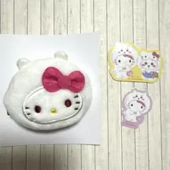 ちいかわ サンリオ コラボ シークレットヘアクリップ キティ