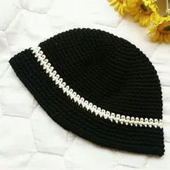 ☆コットン　4 クラッシャーハット　クロシェハット　バケットハット