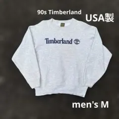 90s Timberland 肉厚 スウェット USA製 ロゴプリント レアのサムネイル