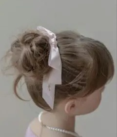 キャサリンコテージ　リボン　ゴム　ピンク　女の子　チャーム　サテン