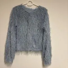 DISCOATフリンジカーディガン