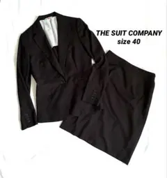 【ザスーツカンパニー】スカートスーツ　セットアップ　リクルート　ビジネス　黒　L