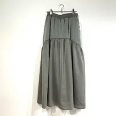 新品タグ付 しまむら SEASON REASON ティアードロングスカート Mのサムネイル