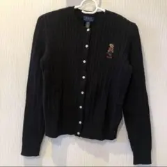 激レア ラルフローレン ポロベア ケーブルニットカーディガン