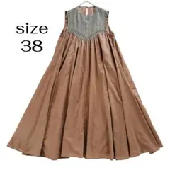 anatelier アナトリエ レースワンピース インナー付 コットン M相当