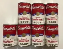 訳ありキャンベルクリームマシュルームスープ7缶のサムネイル