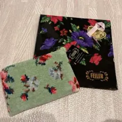 【新品未使用】FEILER 緑　ポーチ