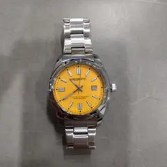 新品 メンズ腕時計 クォーツ イエロー文字盤 - メルカリ