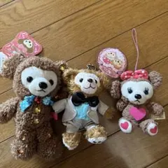 ダッフィー・シェリーメイ・ジェラトーニ ぬいぐるみセット