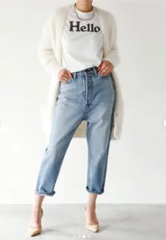 極美品　マディソンブルー　人気完売　サルエルデニムパンツ　希少サイズ　XXS 極美品 マディソンブルー 人気完売 サルエルデニムパンツ 希少サイズ