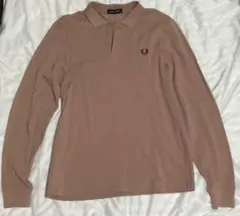 Fred Perry ベージュ長袖ポロシャツ 96CM - メルカリ