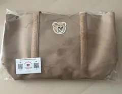 【新品未使用】オールドテディ　ワッペントートバッグ　ベージュ　大　LLサイズ