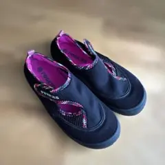 푸키즈 마린슈즈 블랙 핑크 21cm