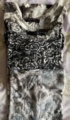 AZUL 花柄 ノースリーブトップス3点セット　Mサイズ