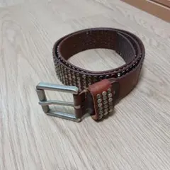 スタッズベルト　ブラウンベルト