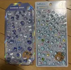【正規品】ボンボンドロップシール　2枚セット　しずくちゃんミニ よるねこ