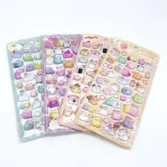 かわいいキャラクターシール4枚セット