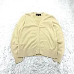 【レディース】Brooks Brothers カーディガン 黄色 シルク混　M