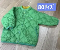 モンベル　中綿ダウン　リバーシブル　グリーン　イエロー