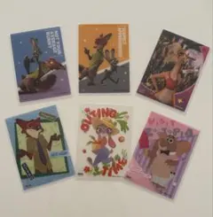 ズートピア コレクションガム クリアカード 6枚セット