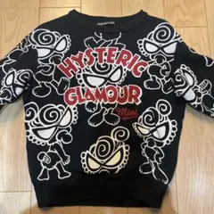 HYSTERIC GLAMOUR Mini トレーナー 100cm黒のサムネイル
