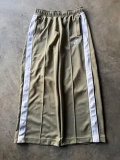 Nike サイドスナップボタン ワイドトラックパンツ L ベージュ