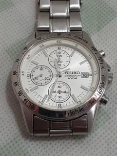 SEIKO クロノグラフ 100M 防水 腕時計