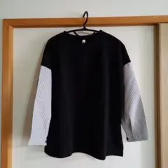 ストライプ柄長袖カットソー